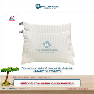 [CHÍNH HÃNG] Ruột Gối bông chống khuẩn TCM Hanvico - Êm ái - Kháng khuẩn