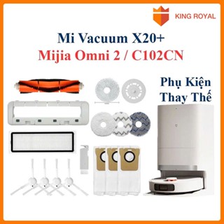 Phụ Kiện Thay Thế Robot Mi Vacuum X20, X20+, Mijia Omni2 C102CN/ Chổi Lăn, Chổi Cạnh, Bộ Lọc Hepa, Giẻ Lau, Túi Bụi