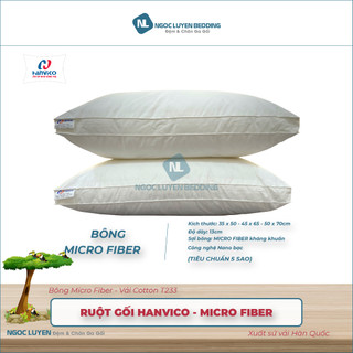 [CHÍNH HÃNG] Ruột gối lông vũ khách sạn Microfiber cao cấp kháng khuẩn HANVICO