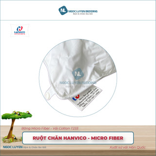 [CHÍNH HÃNG] Ruột chăn Micro Fiber Hanvico - Lông vũ nhân tạo - Tiêu chuẩn 5 sao - Siêu nhẹ - Kháng khuẩn