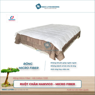 [CHÍNH HÃNG] Ruột chăn Micro Fiber Hanvico - Lông vũ nhân tạo - Tiêu chuẩn 5 sao - Siêu nhẹ - Kháng khuẩn