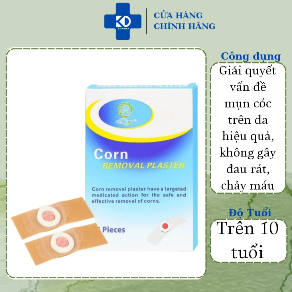 Miếng dán Fobelife Kangdi loại mụn cóc trên da hiệu quả, không gây đau rát, chảy máu (6 miếng)