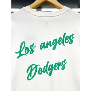 [Chính Hãng] Áo Thun New Era - LA Dodgers Chữ Green - Trắng - Code: 15488789