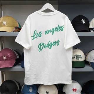 [Chính Hãng] Áo Thun New Era - LA Dodgers Chữ Green - Trắng - Code: 15488789