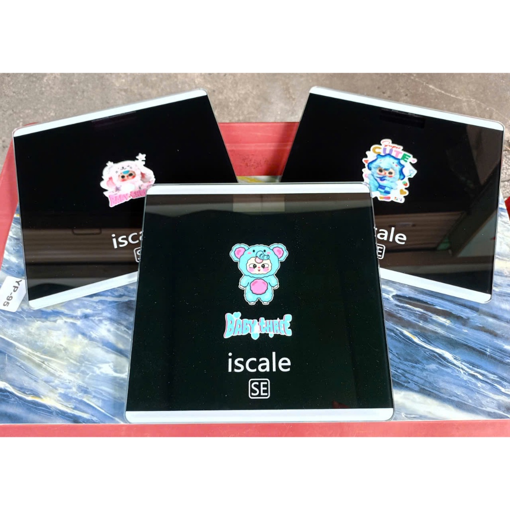 Cân điện Tử Sức Khoẻ Mặt Kính Hình Chú Heo Xinh Xắn, Gấu Hồng chịu Lực 180kg, TẶNG THƯỚC DÂY