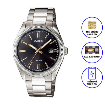 Đồng hồ nam dây kim loại Casio MTP-1302D-1A2 chính hãng