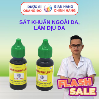 Xanh Methylen giúp sát khuẩn ngoài da, làm sạch da (Lọ 17ml)