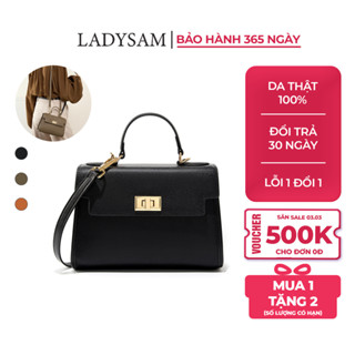 Túi Xách Tay Nữ Mini Bag Da Bò Cao Cấp Ladysam - Túi Đeo Chéo Đeo Vai Thời Trang Size 22 Cho Nàng Đi Chơi Đi Tiệc