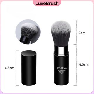 Cọ trang điểm phấn phủ má hồng có nắp có thể thu vào mềm mại tiện lợi thân thiện với da  LuxeBrush