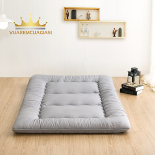 Nệm Topper Xuất Nhật, Nệm Topper Nệm Bông Trải Sàn, Tấm Lót Nệm Phong Cách Nhật Bản Độ Dày Từ 7cm - 9cm vuaremgiasi