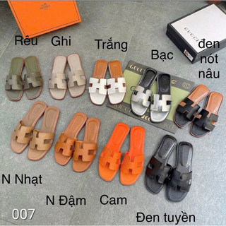 Dép lê Hm da sần no box mã 641/007