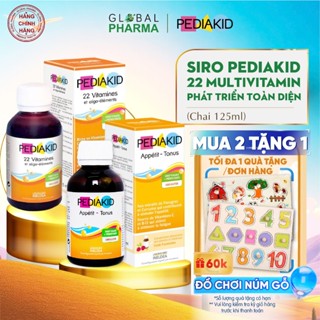 [Chính hãng] Siro Pediakid cho bé giúp ăn ngủ ngon, tăng đề kháng, 22 vitamin khoáng chất (C/125ml)