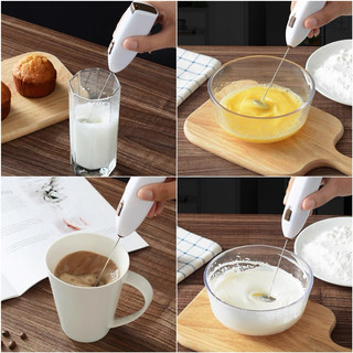 Dụng Cụ Tạo Bọt Pha Cà Phê , Đánh Trứng Tiện Lợi Kèm 2 Pin AA