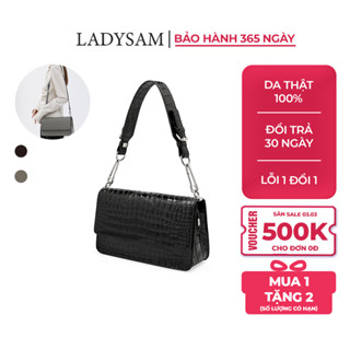  Túi Xách Tay Nữ Kẹp Nách Phong Cách Baguette Họa Tiết Da Cá Sấu Dập Nổi - Túi Thời Trang Công Sở Cao Cấp Size 27 