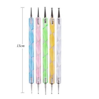 sét chấm bi, bút chấm bi nail sét 5 cây 2 đầu