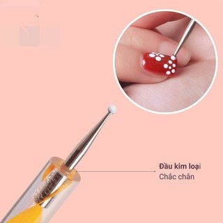 sét chấm bi, bút chấm bi nail sét 5 cây 2 đầu