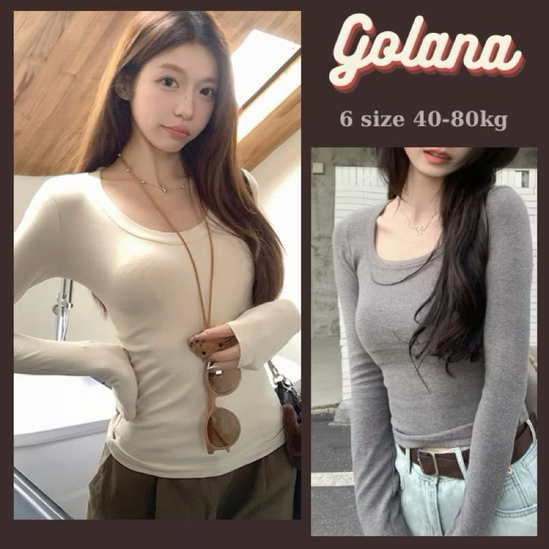 Áo Thun Tay Dài Cổ Tròn Cực Xinh Phong Cách Hàn Quốc AT11 (Có Bigsize) | BigBuy360 - bigbuy360.vn