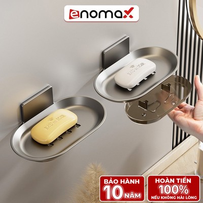 Kệ đựng xà phòng cục Enomax phòng tắm tiện lợi, chất liệu nhôm hàng không, bảo hành 10 năm (Eno 0174)