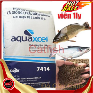 [1KG]Thức ĂN Cá Cargill 7414 40% Đạm Cho Cá ăn Hoặc Dùng Câu cá,tra,điêu hồng,chép,rô phi(1kg)-1kg Cám cá 7114 cargill
