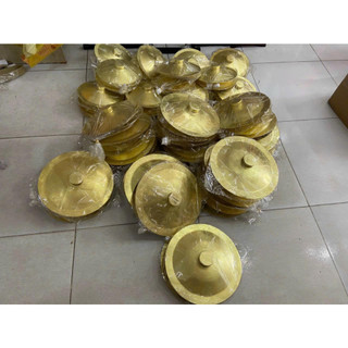 Nạo bạt, chập cheng chũm chọe  đồng thau vàng