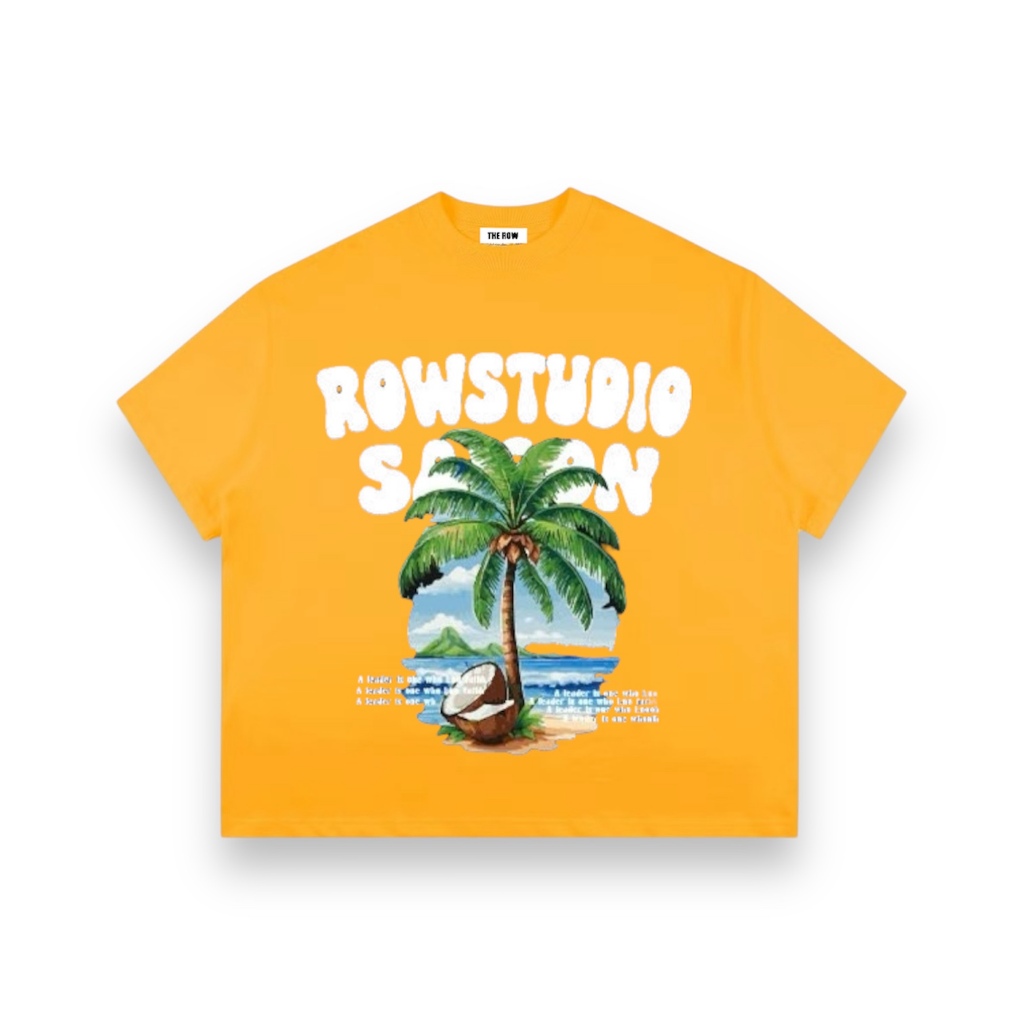 Áo Thun Big Boxy Local Brand THEROW Tay Ngắn Cotton " CÂY DỪA COCONUT " Menswear Unisex Nam Nữ Cổ Tròn Hot Trend 2025 | BigBuy360 - bigbuy360.vn