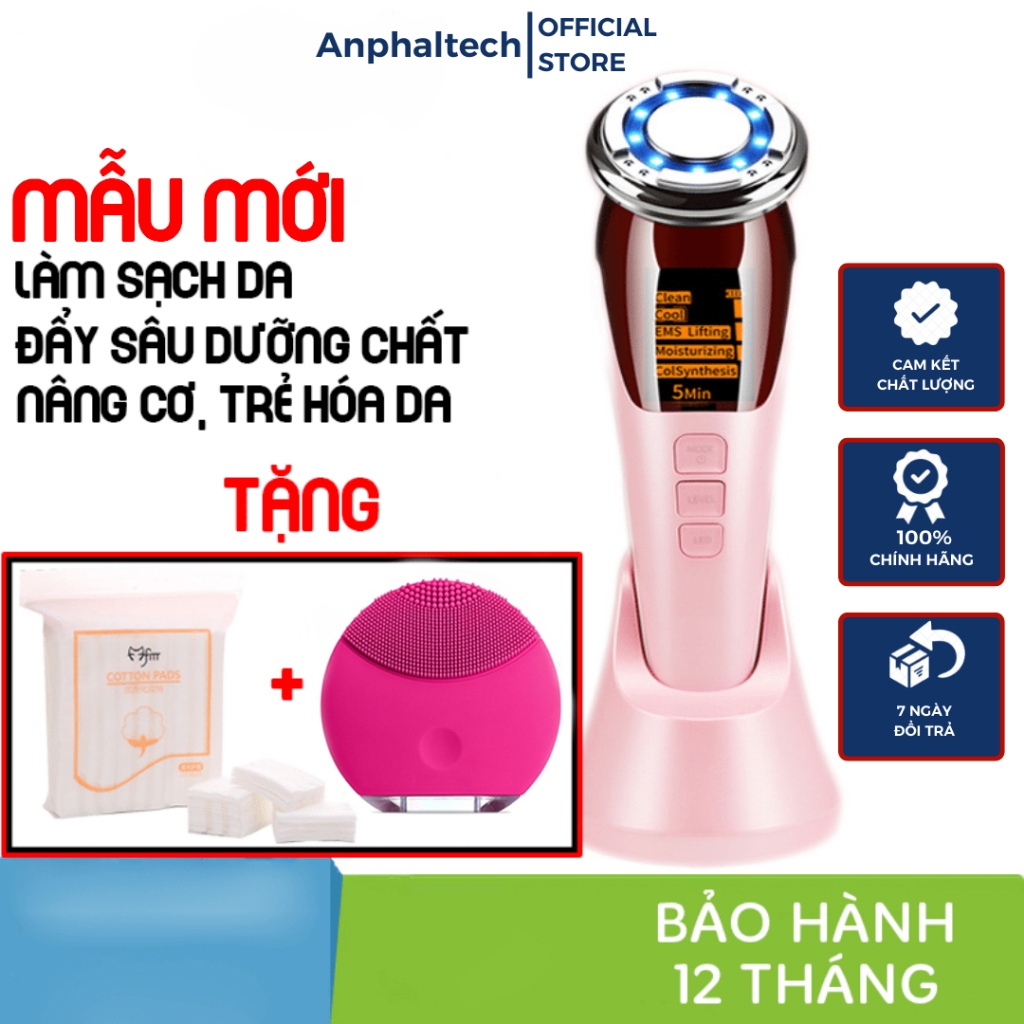 Máy Điện Di Tinh Chất D818 Anphaltech Store, Máy Massage Mặt Nóng Lạnh Đẩy Tinh Chất Chăm Sóc Da Thế