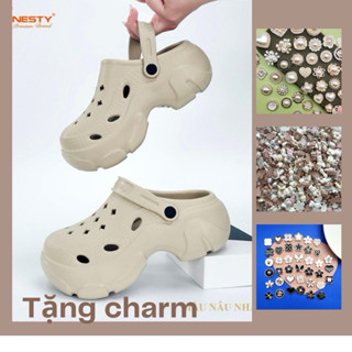 [Tặng sticker 3D] Dép sục Nesty bánh mì nữ đế cao 8 cm nhựa eva nguyên sinh NE14