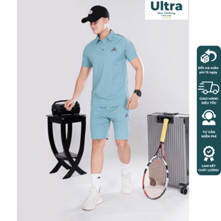 Đồ bộ Adidas nam mùa hè cao cấp vải mát phom dáng đẹp Ultra UH5-053 Bộ das nam hàng hiệu mùa hè 2025