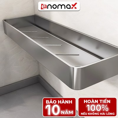 Kệ đựng đồ nhà tắm Enomax dán tường, đựng đồ đa năng, Nhôm hàng không chống gỉ, tặng kèm keo dán và ốc vít ( Eno 0114 )