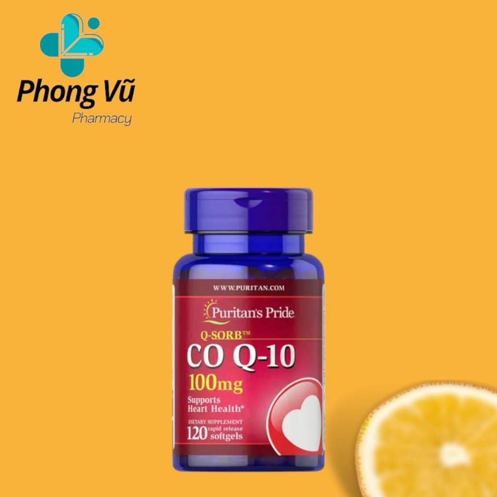 Viên uống bổ tim lọ xanh Coenzym Q10 100mg của Puritan's Pride - CO Q10 hàng nội địa Mỹ