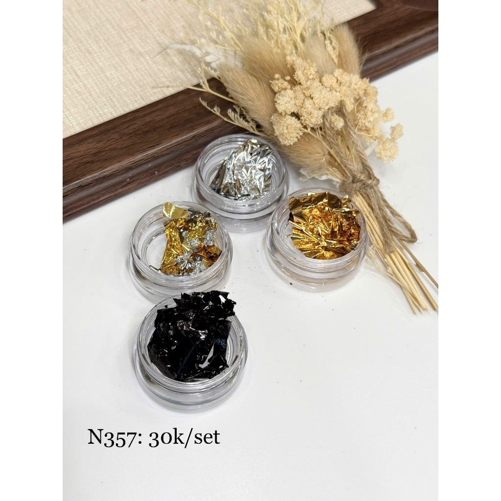 𝐏𝐡𝐮̣ 𝐤𝐢𝐞̣̂𝐧 𝐧𝐚𝐢𝐥 - Set giấy bạc mix 4m N357