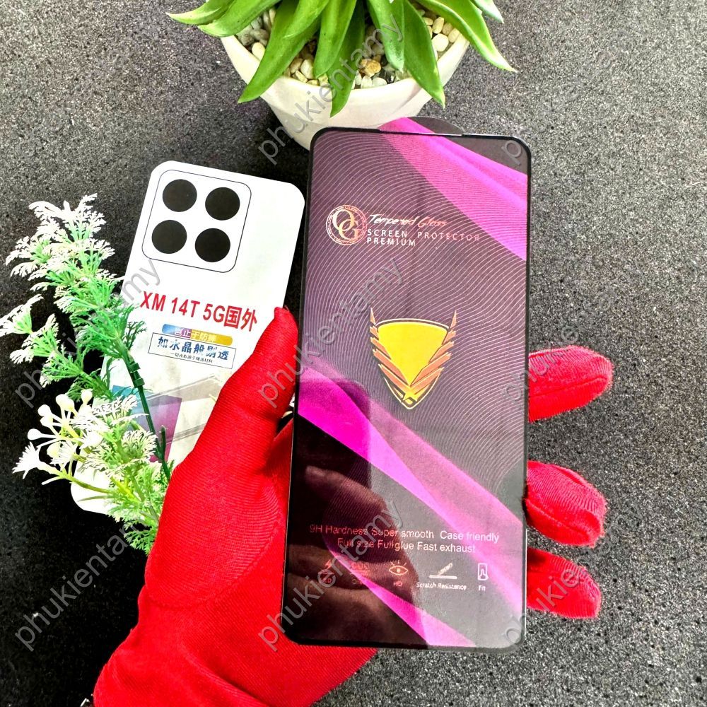 (F20) Miếng Dán Cường Lực Xiaomi 14T / 14T PRO Full Màn Hình