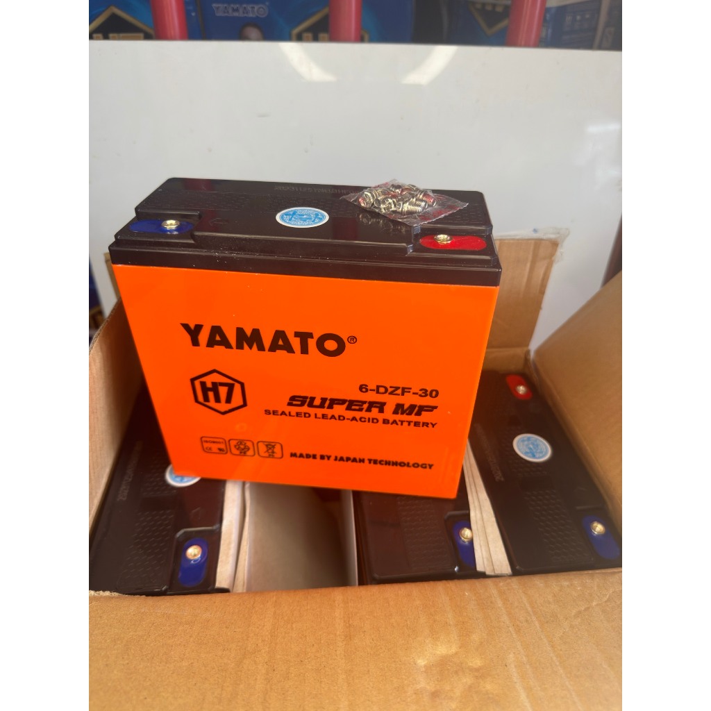 acquy Năng Lượng mặt trời YAMATO 12V - 30Ah DZF-30 H7 CAO CẤP bảo hành 12 Tháng NHẬT BẢN tháng.