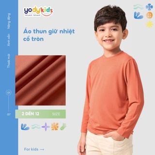 [SALE 30%] Áo Thu Đông Trẻ Em YODY Giữ Nhiệt Cổ Tròn ATK7046
