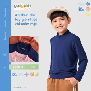 [SALE 30%] Áo Thu Đông Trẻ Em Giữ Nhiệt YODY Cổ 3cm ATK7047
