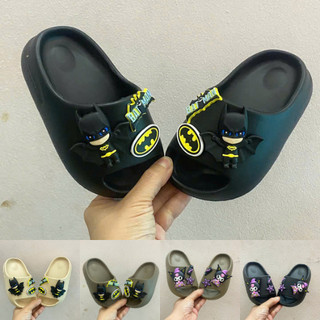  Dép lê bánh mì cho bé dép quai ngang siêu nhẹ trẻ em batman kuromi xinh xắn đế mềm ma sát tốt sz 24-35 phom to lùi sz 