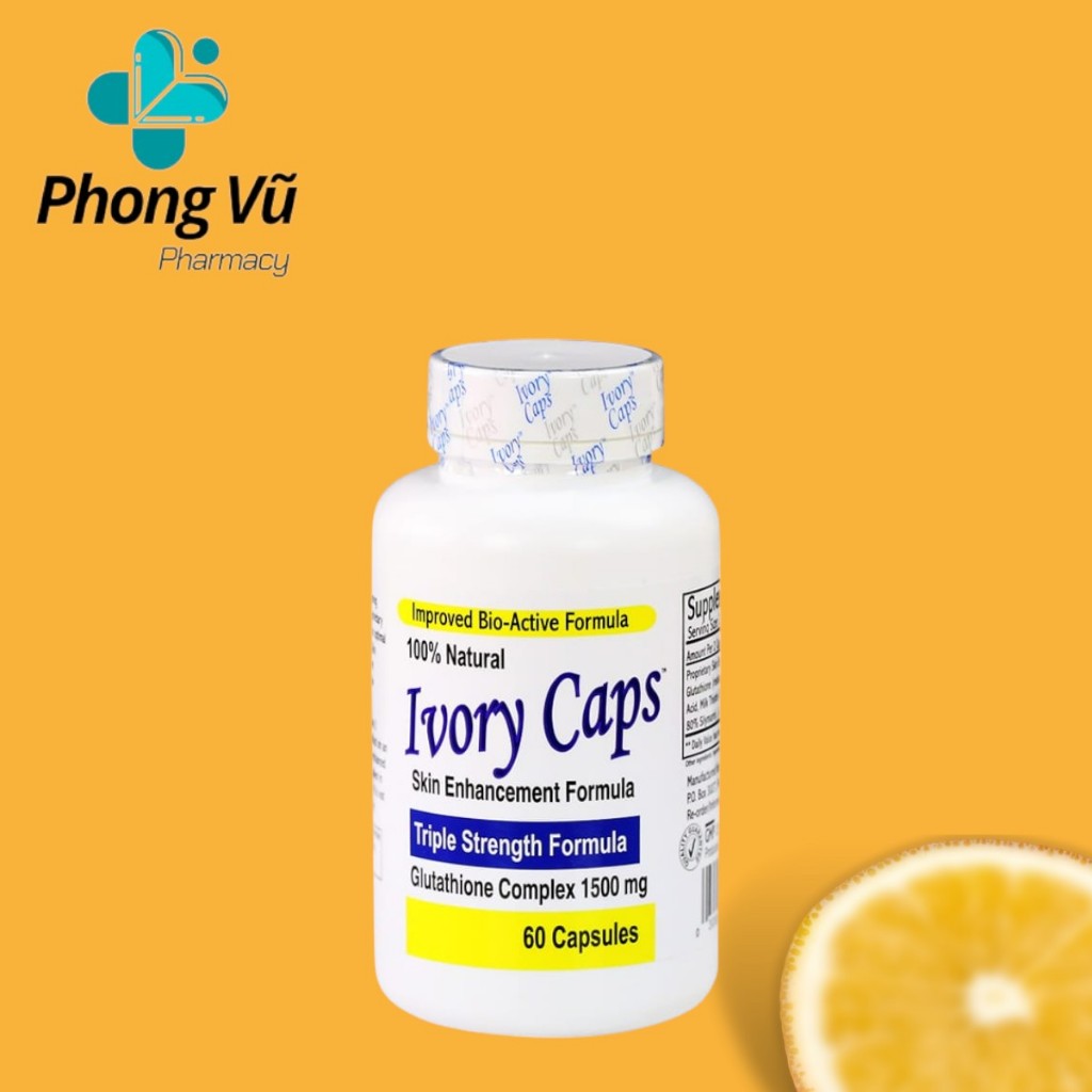 Viên uống giảm nám, trắng da Ivory Caps 60 viên của mỹ