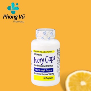  Viên uống giảm nám trắng da Ivory Caps 60 viên của mỹ 