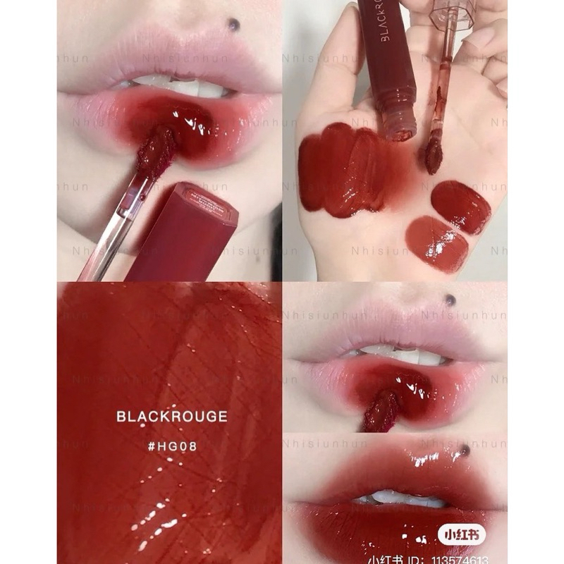 (sale date 22/06/2025) Son Black Rouge HG08 Half Water Glow - màu HG08 Hazenut Syrup