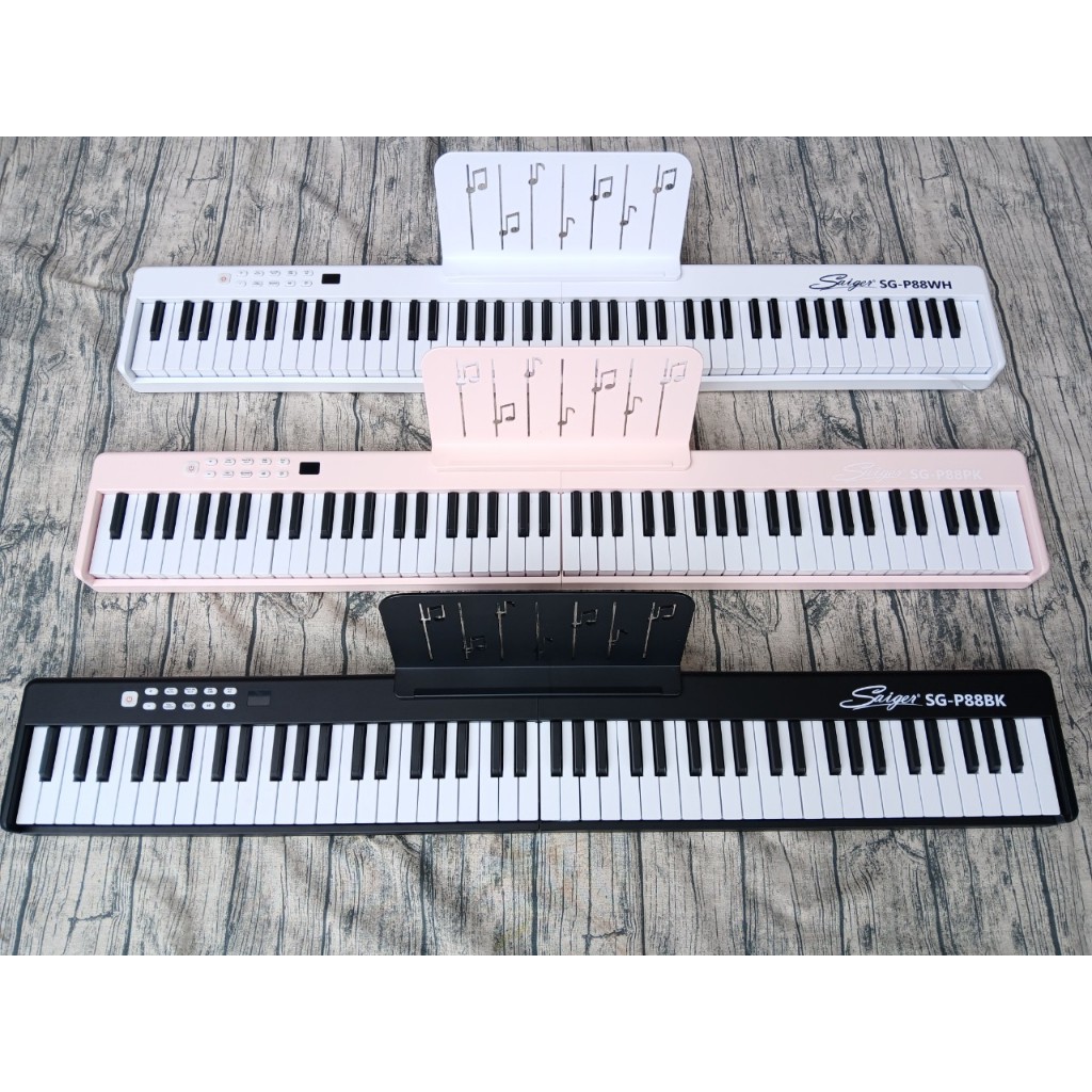 Piano điện Saiger SG P88 88 phím gấp gọn, piano điện du lịch (kèm bao đàn, pedal,...)