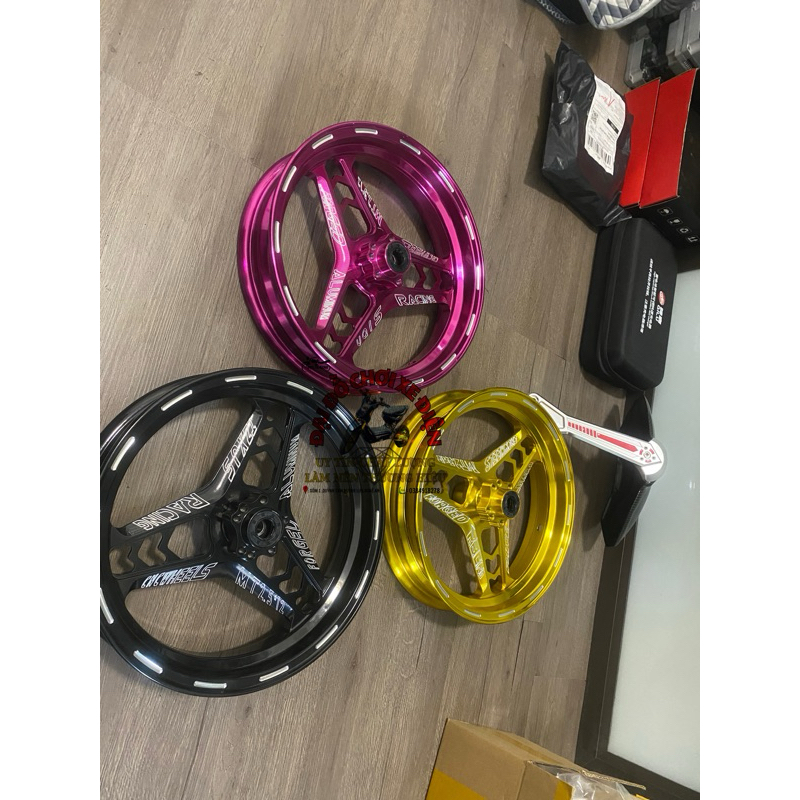 Mâm nhôm cnc 3 chấu dành cho xe điện xe máy