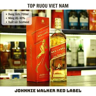 [TẶNG Túi Hãng] Johnnie Walker Red Label 700ml - 1000ml [Chính Hãng][Top Rượu VN]