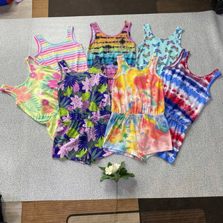 02555 Jum đùi cotton bé gái áo dây bản to dòng nhỡ đại 4-16y hàng dư