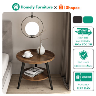 Bàn trà sofa bàn tròn hiện đại phòng khách, bàn làm việc thông minh decor HOMELY