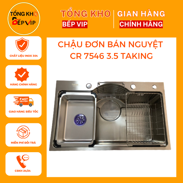 Chậu Đơn Bán Nguyệt CR 7546 3.5 TaKing