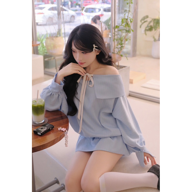 Đầm trễ vai form bí Maimei dress thiết kế Aguja | BigBuy360 - bigbuy360.vn
