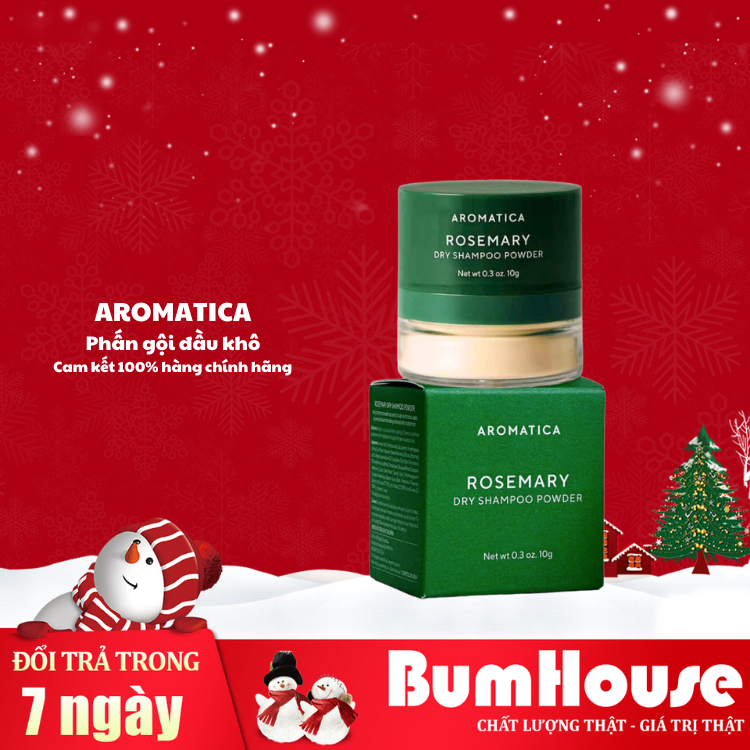 Phấn gội đầu khô AROMATICA ROSEMARY DRY SHAMPOO POWDER 10g