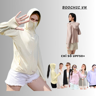 Áo chống nắng chất su kim lạnh 6D Hàn nhập UPF 50+ Áo chống nắng chống nóng màu pastel dành cho nam và nữ BOOCHIC
