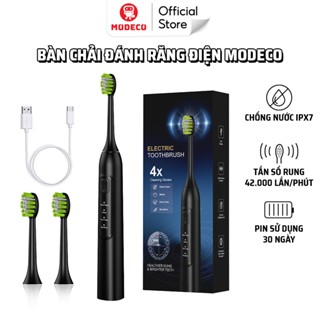  Bàn Chải Điện Modeco - Công Nghệ Sóng Âm Chải Sạch Mảng Bám Với Tần Số Rung 42.000 Lần Phút 