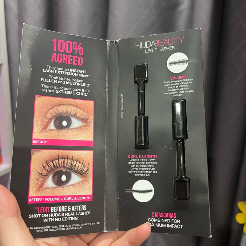 Sample 1ml*2 Masscara Dày Mi Không Trôi Huda Beauty